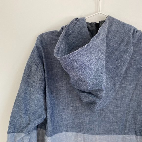 Lifetime Collective Chambray Pullover Rain Coat Men's Small - Picture 4 of 10